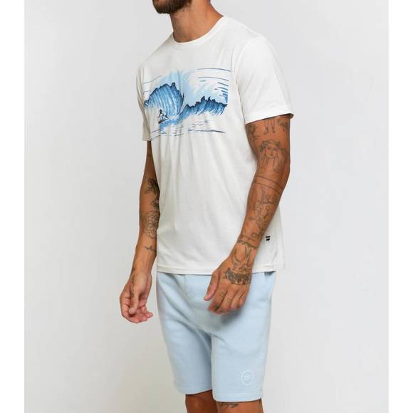 NEW SOL ANGELES mens crewneck tee in mist wave - Picture 2 of 3